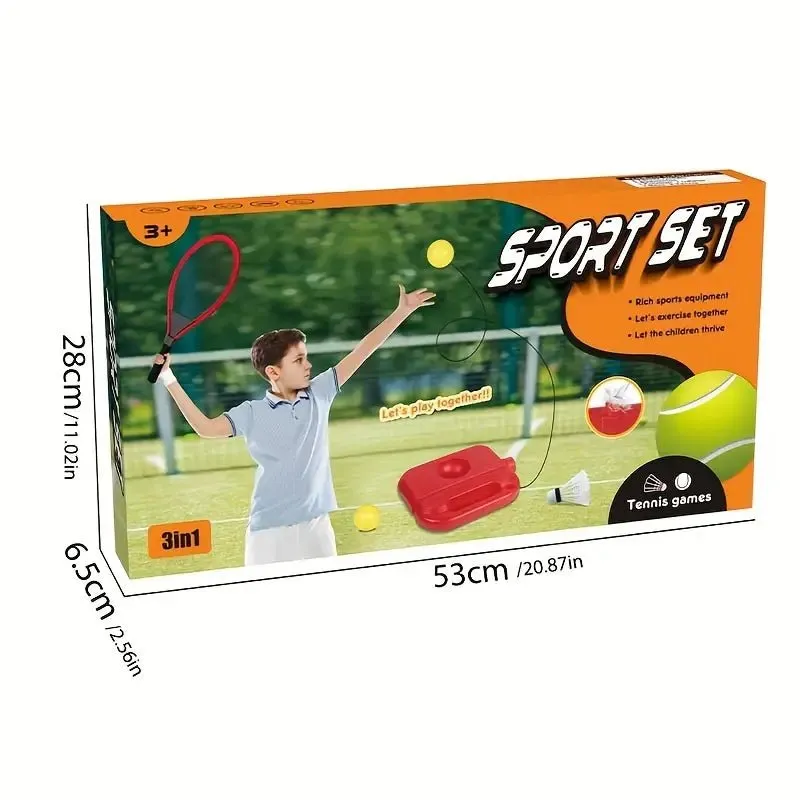 2-in-1 Badminton and Tennis Training Set