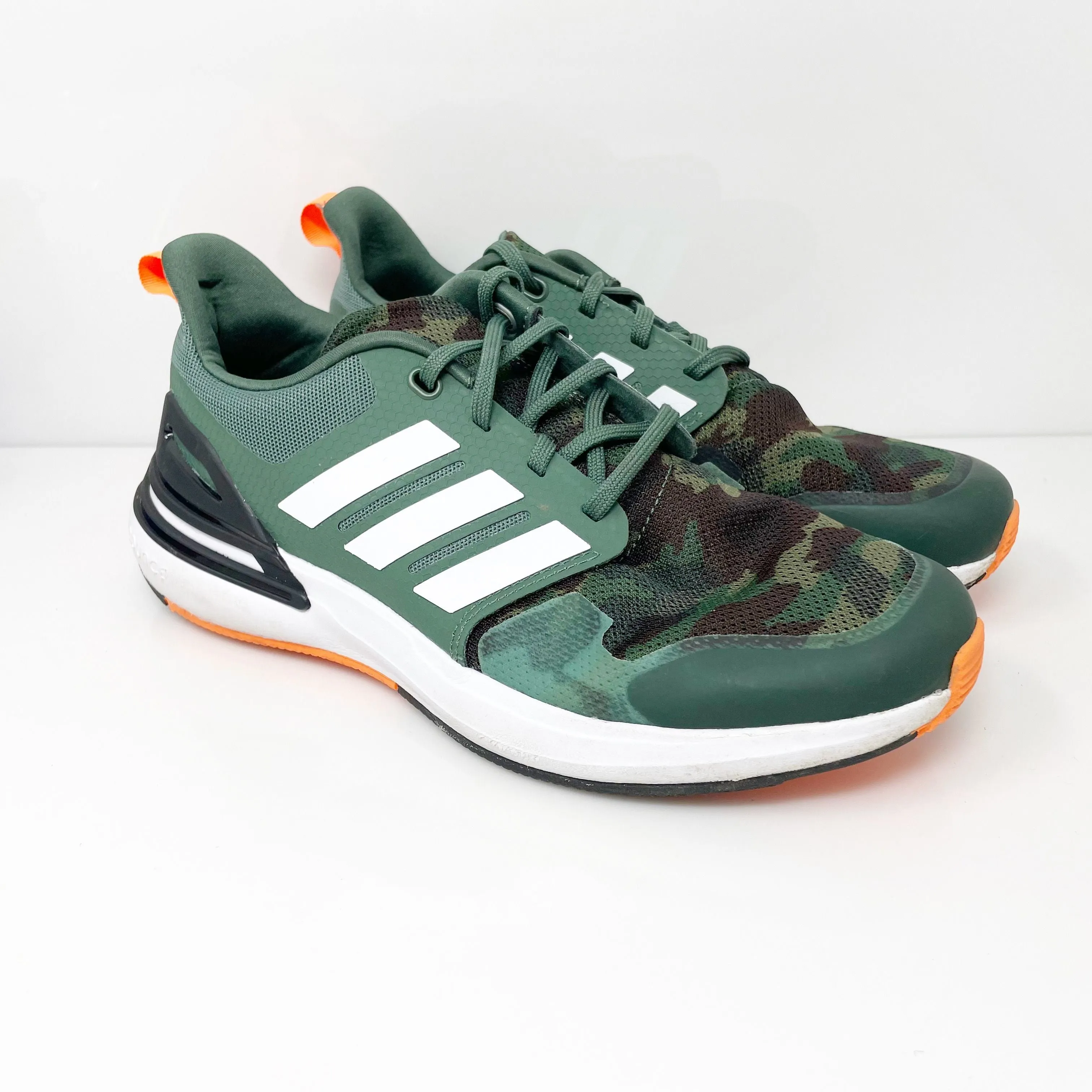 Adidas Boys Rapidasport Bounce Low FZ6347 Green Running Shoes Sneakers Size 6