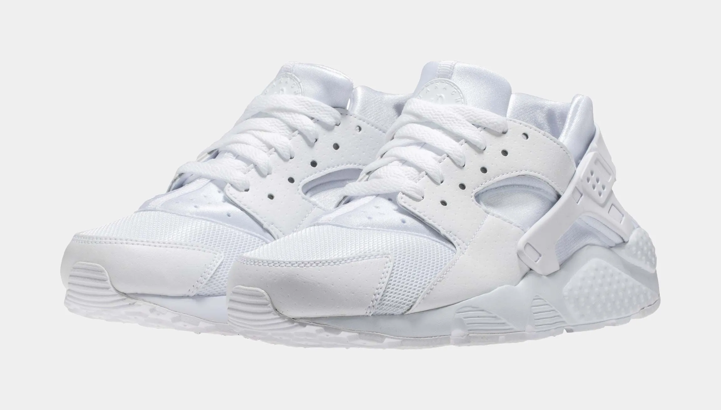 Air Huarache Run Monochrome Grade School Lifestyle Shoes (White)