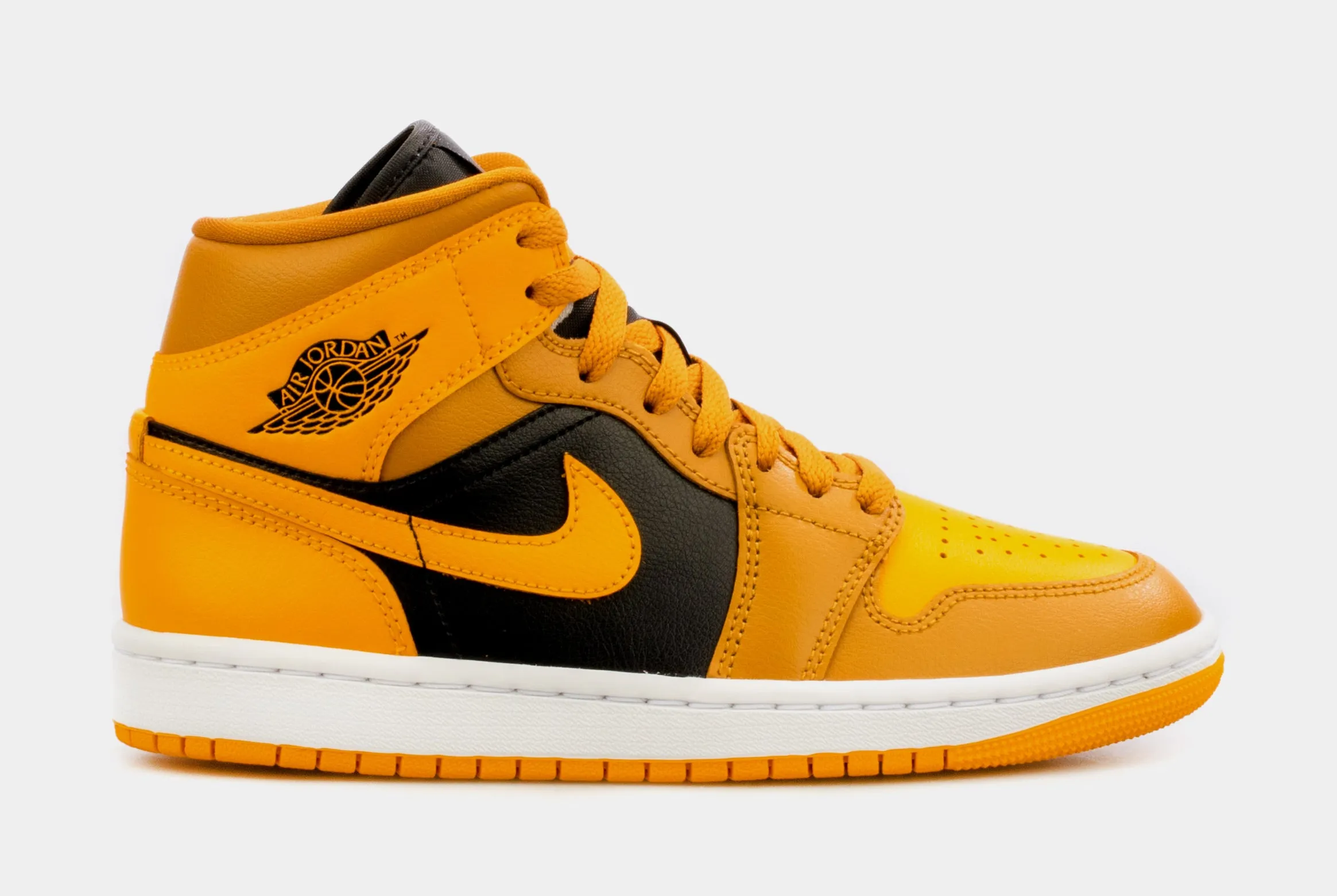 Air Jordan 1 Retro Mid Chutney Taxi Womens Lifestyle Shoes (Brown/Yellow) Free Shipping