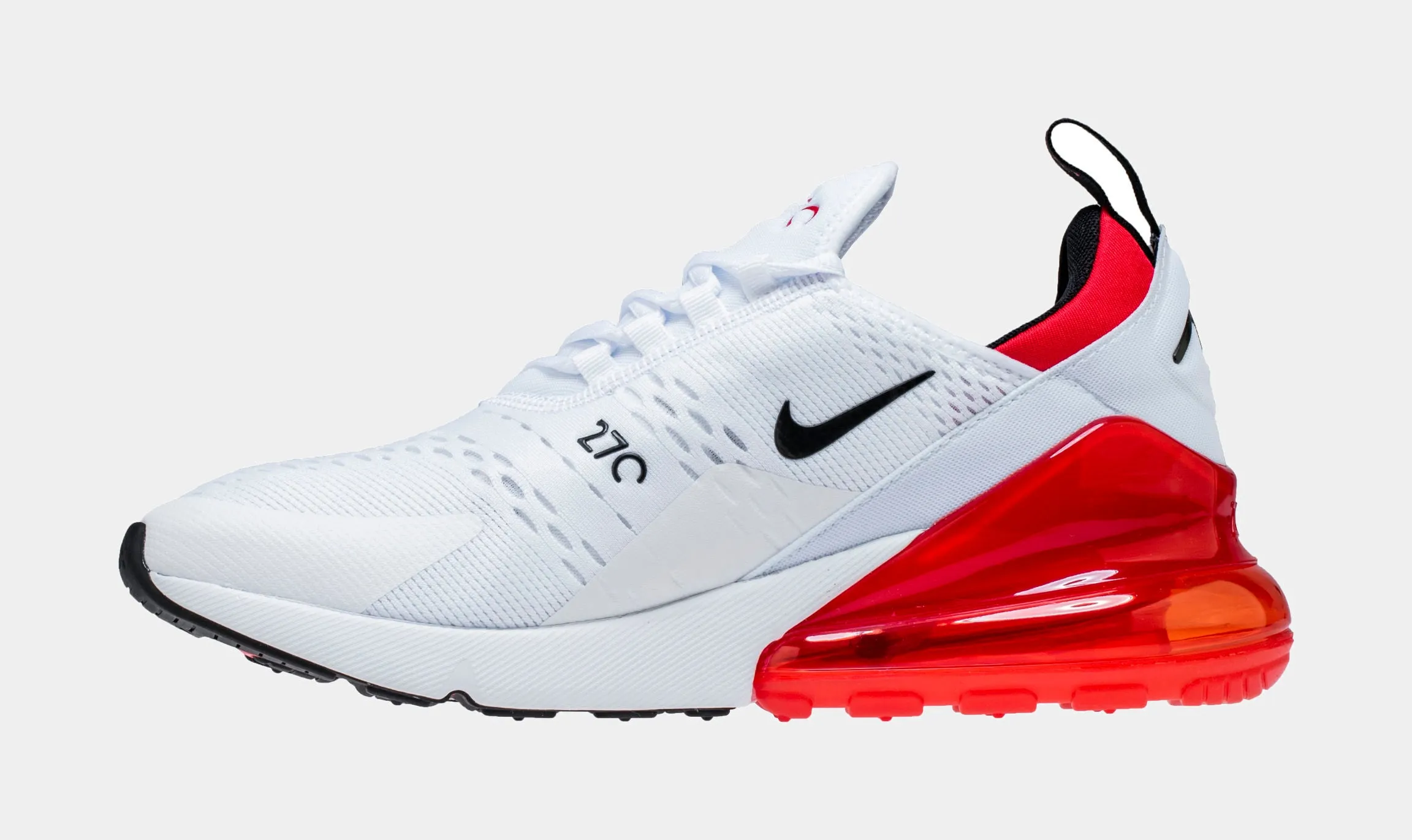 Air Max 270 University Red Mens Lifestyle Shoes (White/University Red)