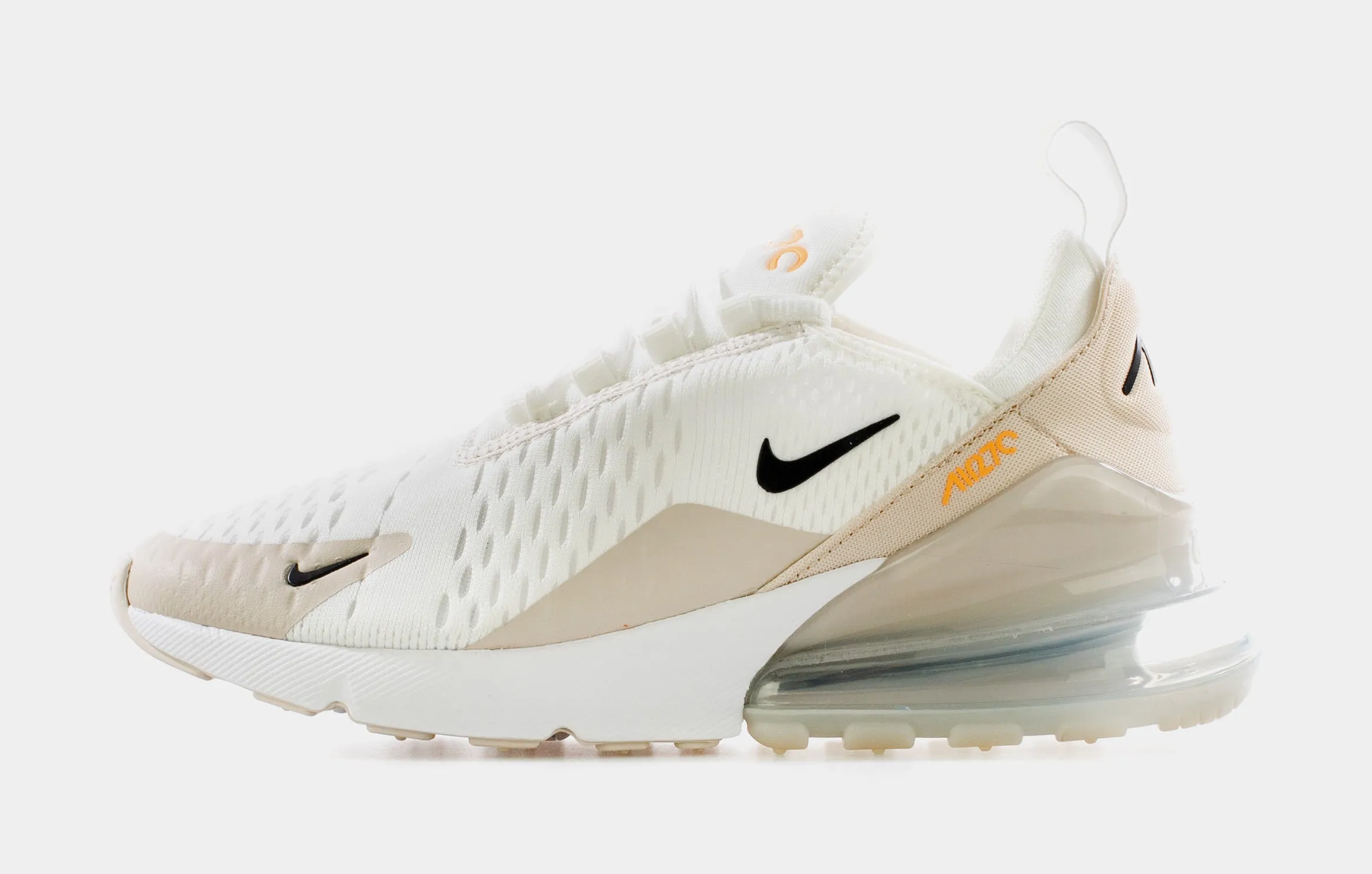 Air Max 270 White Desert Sand Womens Running Shoes (White/Beige/Black)