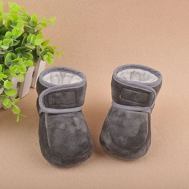 Baby Winter Warm Shoes Cute Boys Girls Cotton Padded Boots Newborn Infant Soft Warm First Walkers Toddlers Fleece Shoes