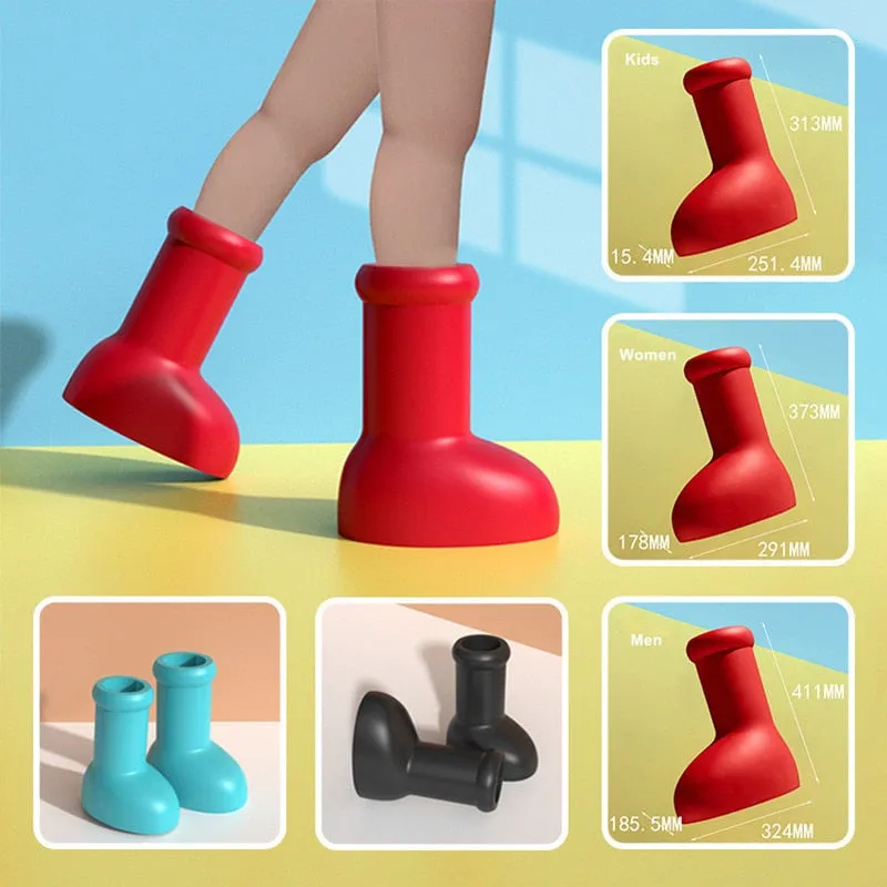 Boys Girls Big Red Boots for Toddler Kids Fashion Astro Boot Children Knee High Show Shoes