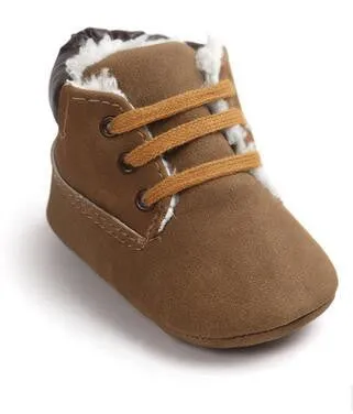 Brand ROMIRUS Winter Outdoor PU Leather Baby moccasins Shoes infant anti-slip first walker soft soled Newborn Baby boy Boots