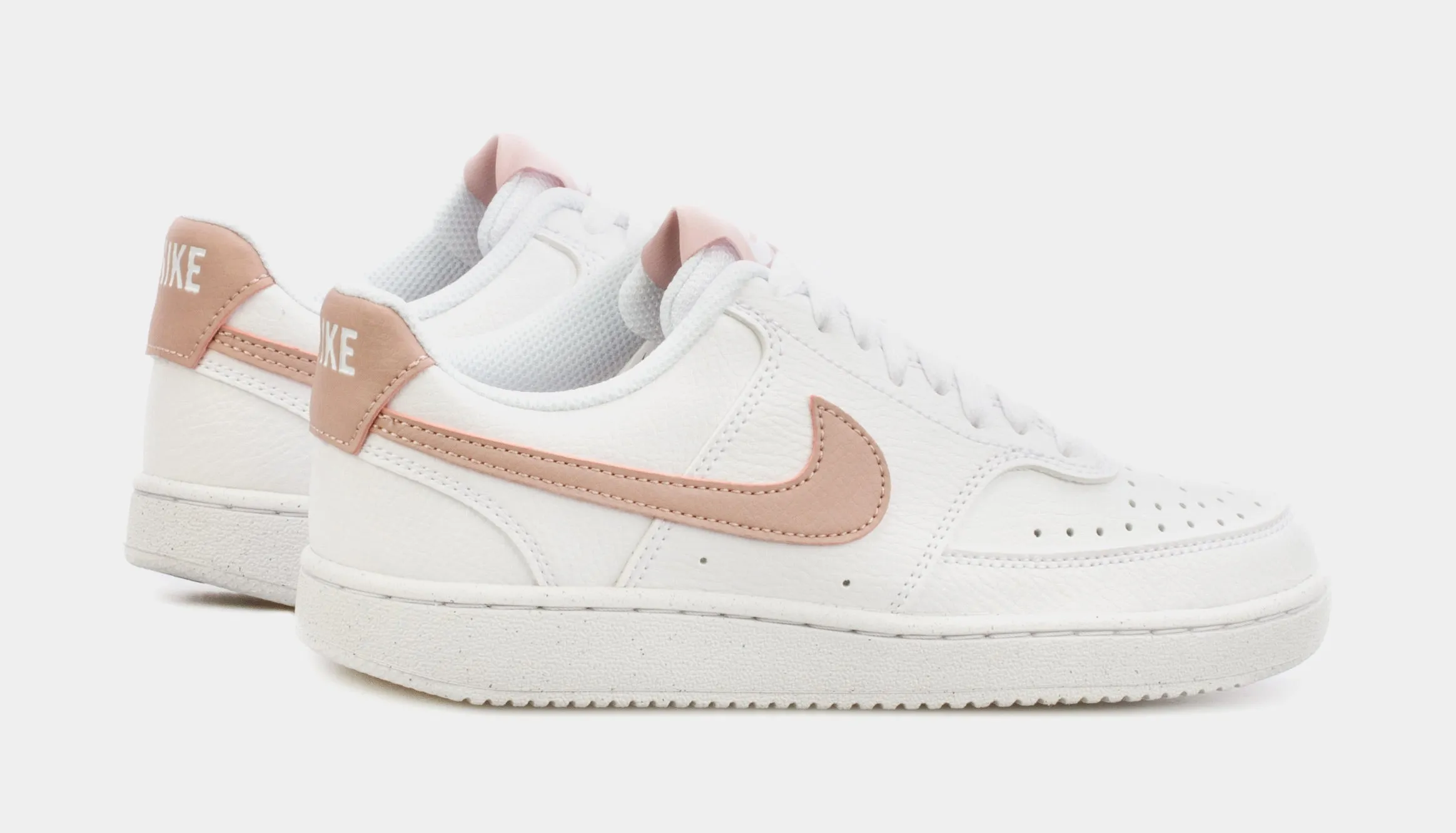 Court Vision Low Womens Lifestyle Shoes (White/Pink)