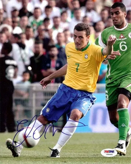 Elano Blumer Autographed 8x10 Photo Brazil PSA/DNA #U54492