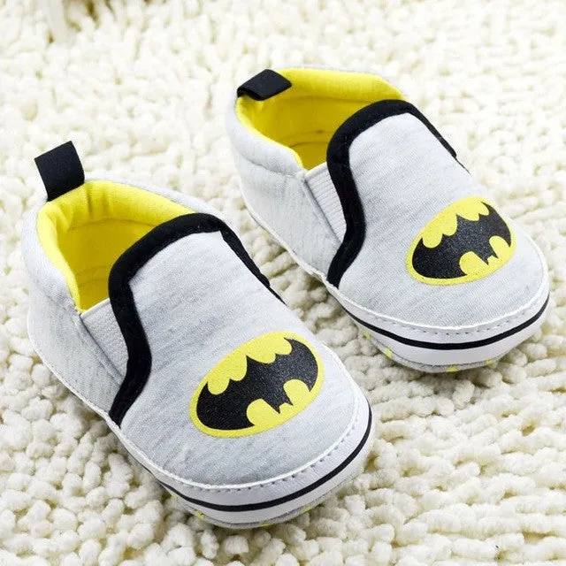 Fashion Superman Batman Baby Boy Shoes Autumn Cartoon Prints Toddler Girl Shoes Soft Children's Casual Sport Shoes 3367