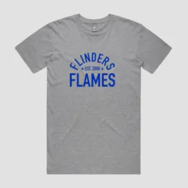 FLINDERS FLAMES WOMENS SOCCER CLUB  STAPLE TEES GREY