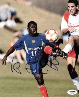 Freddy Adu Autographed 8x10 Photo Team USA "To John" PSA/DNA #U54655