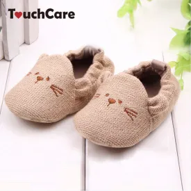 Lovely Baby Boy Girl Knitted Crib Shoes Infant Toddler Newborn Cartoon Elastic First Walkers Soft Slipper Crib Shoes