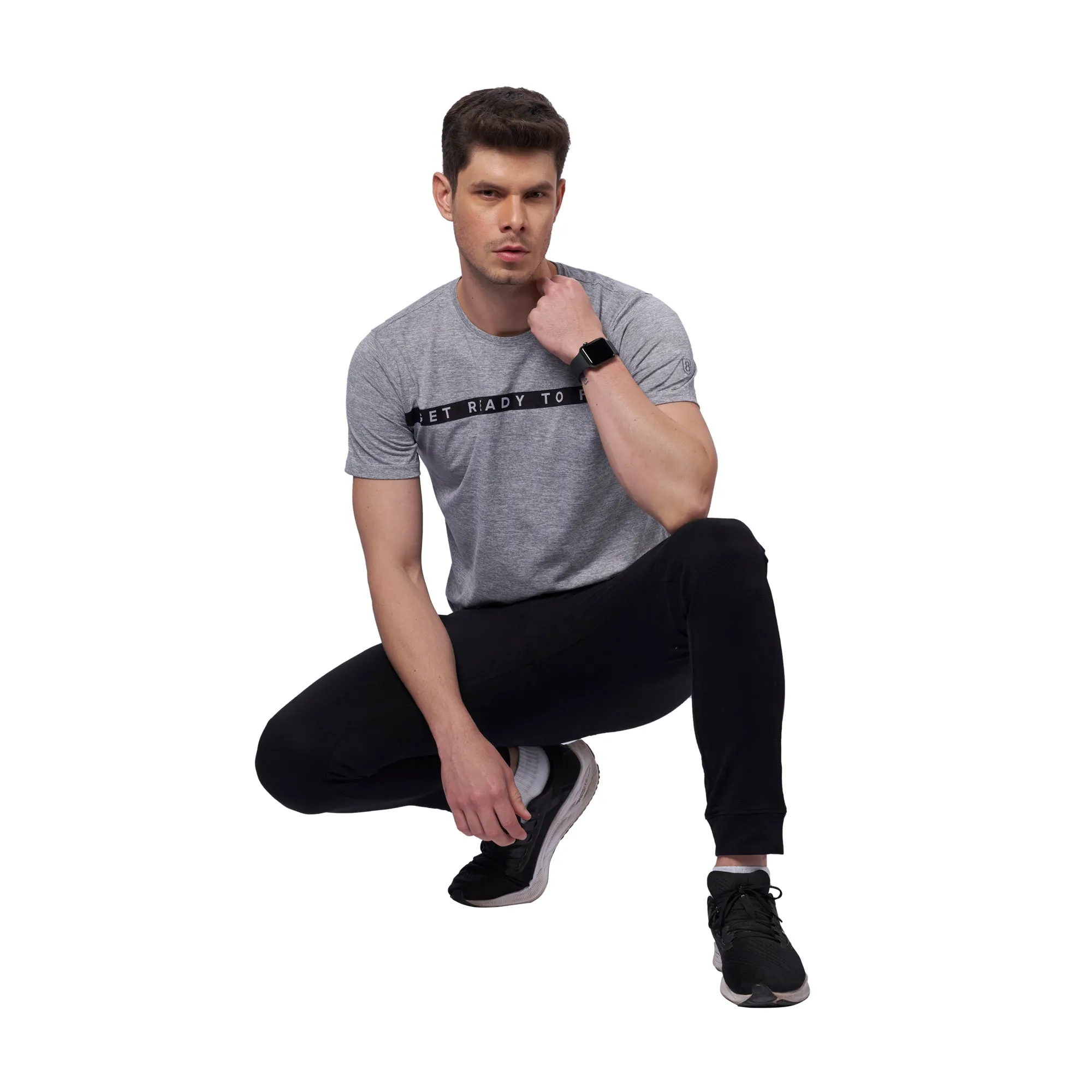 Men Chest Tape Training T-Shirt