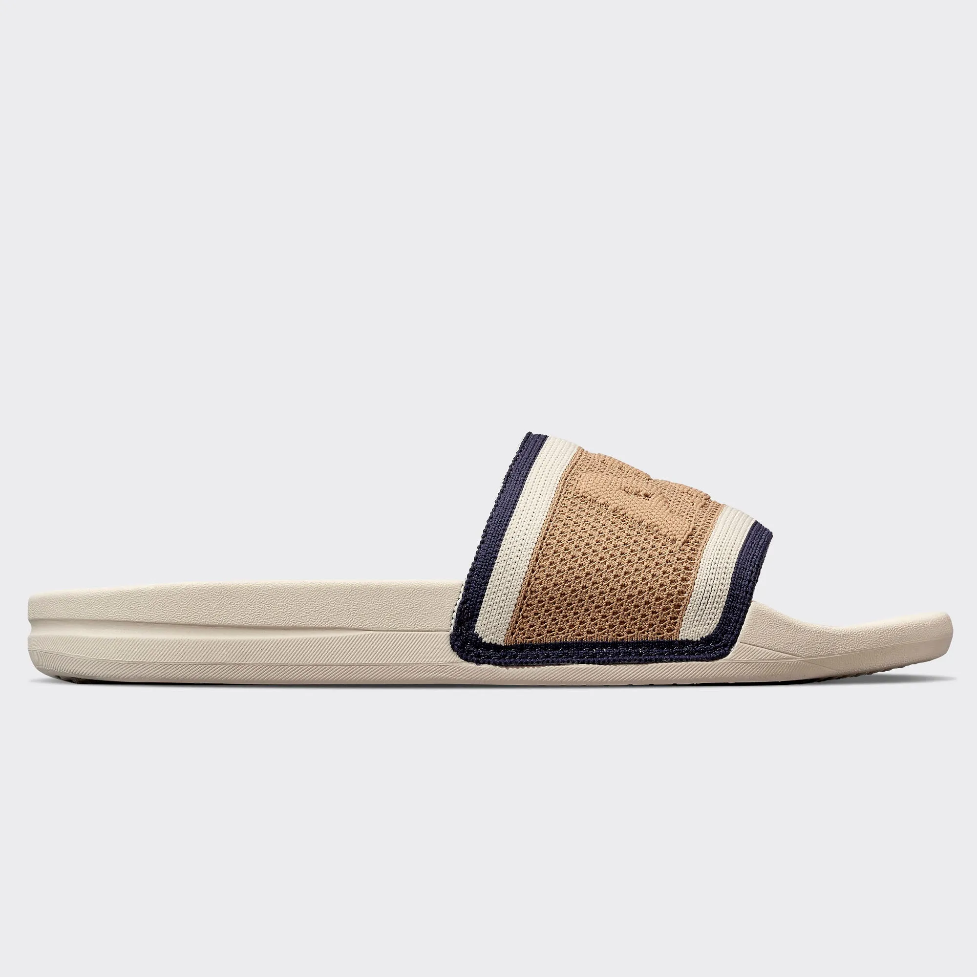 Men's Big Logo TechLoom Slide Alabaster / Tan / Navy