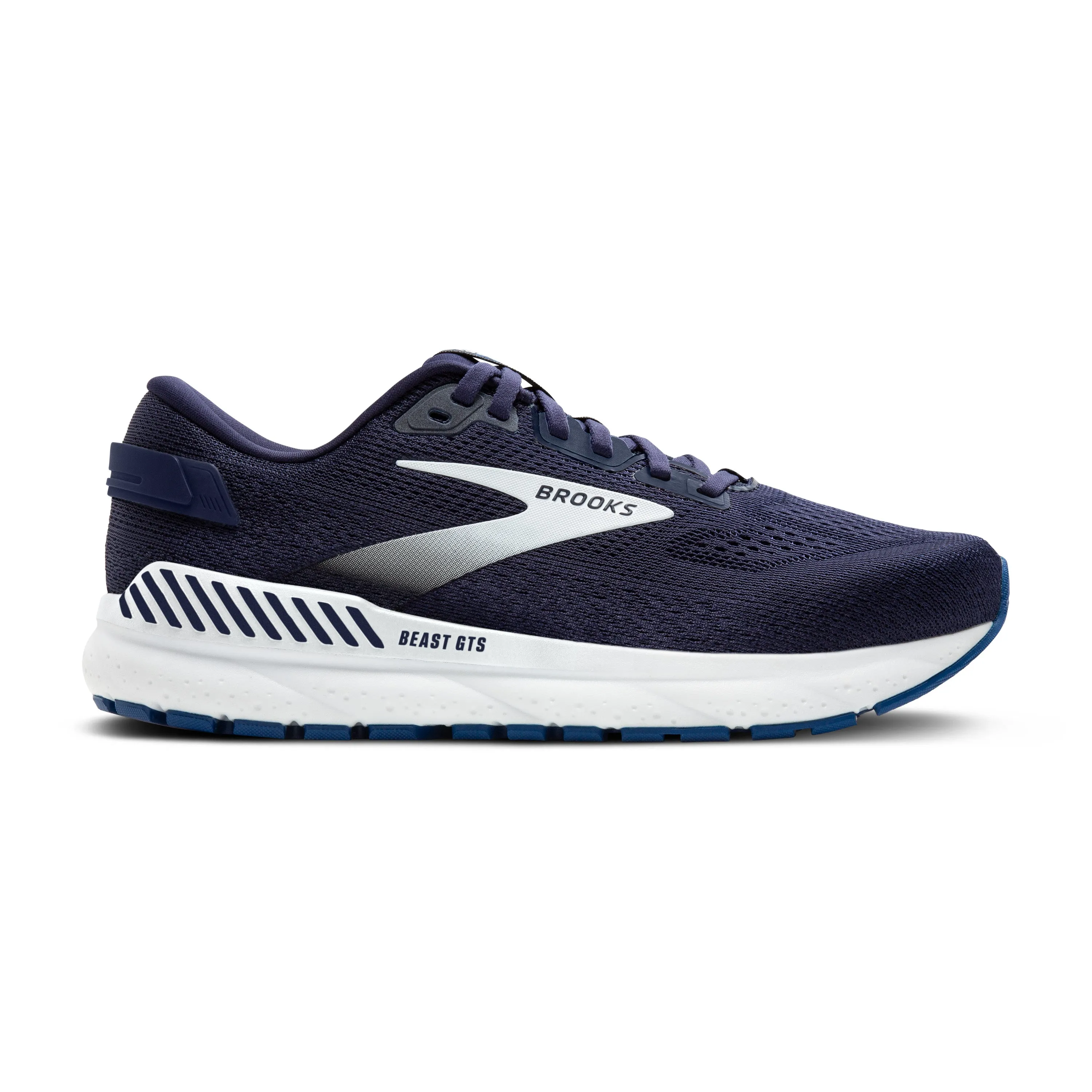 Men's Brooks Beast GTS 24 Color: Peacoat / Navy / White (WIDE & EXTRA WIDE WIDTH)