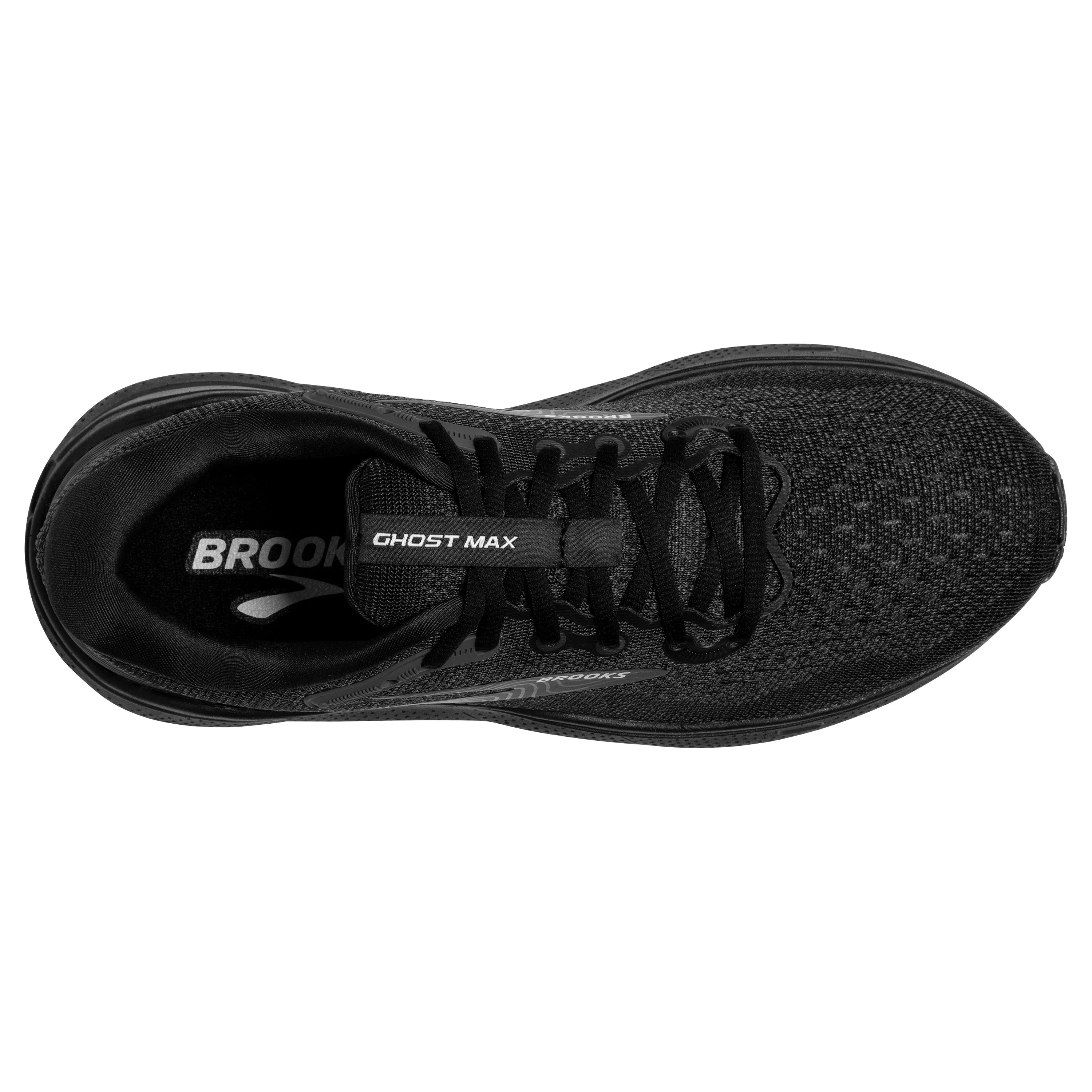 Men's Brooks Ghost Max Color: Black/ Black/ Ebony (EXTRA WIDE WIDTH)