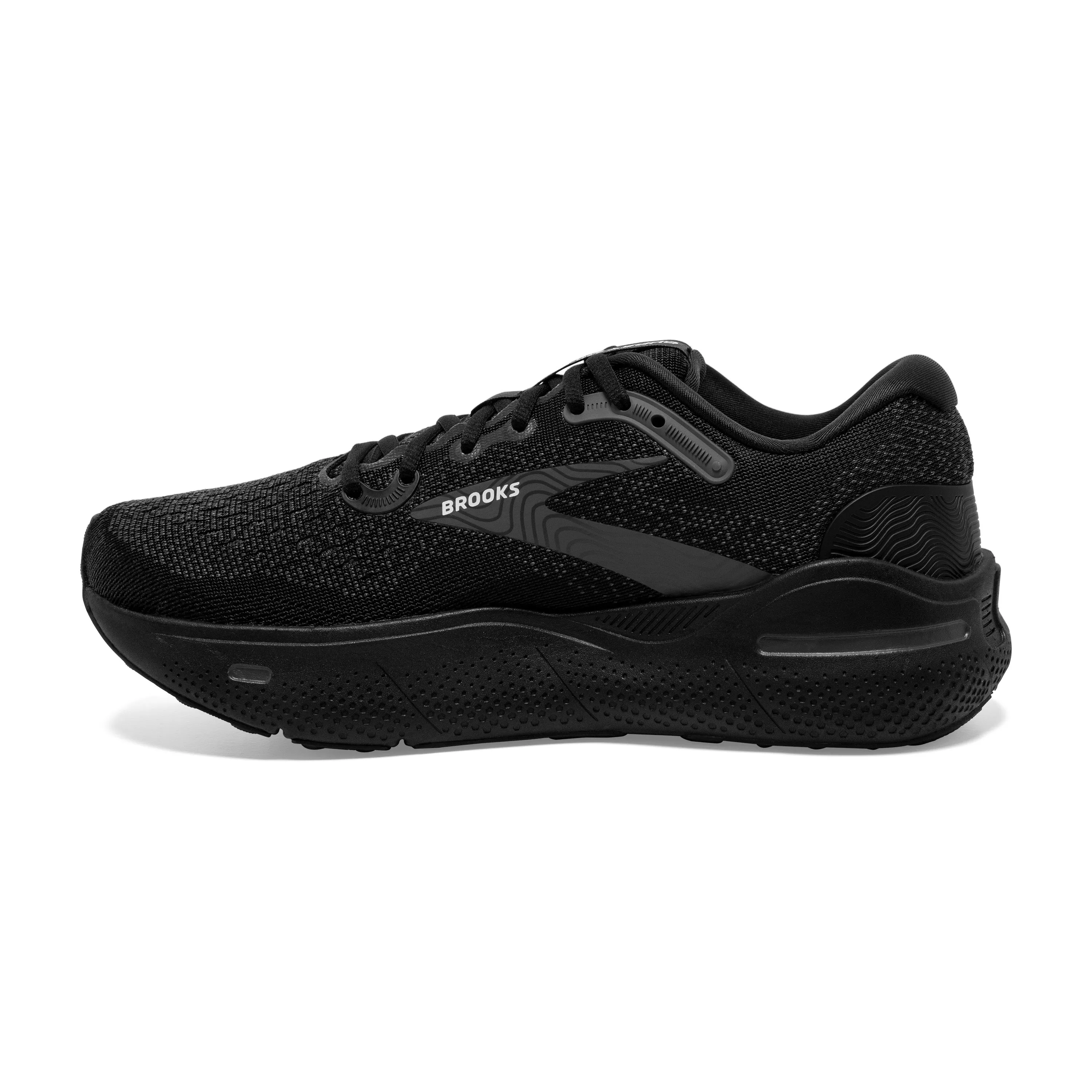 Men's Brooks Ghost Max Color: Black/ Black/ Ebony (EXTRA WIDE WIDTH)