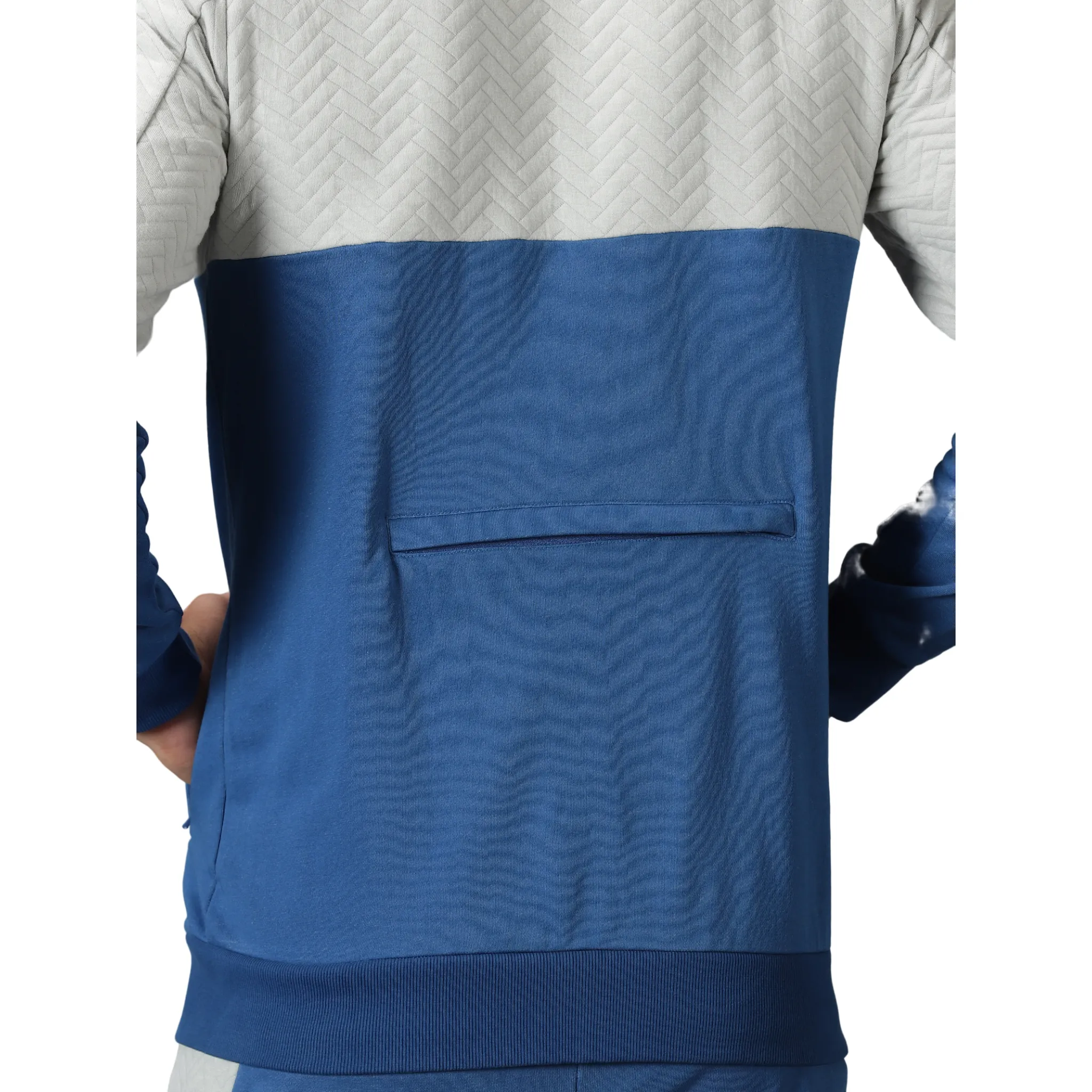 Men's Quilted Colour Block Training Track Suit