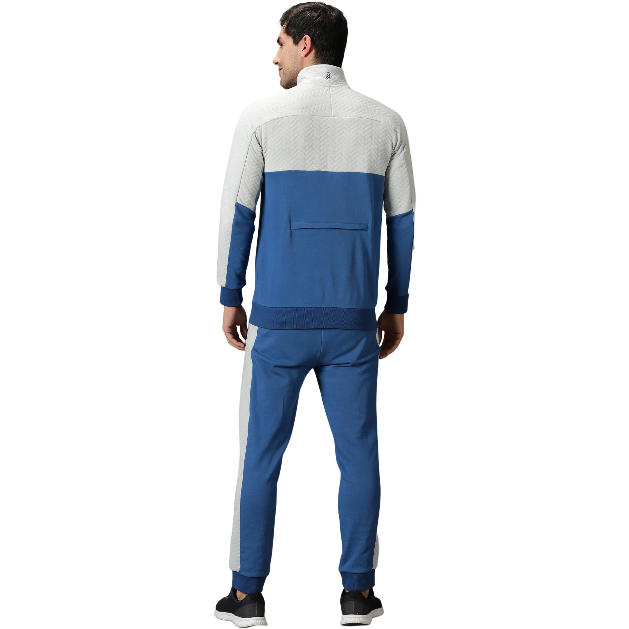 Men's Quilted Colour Block Training Track Suit