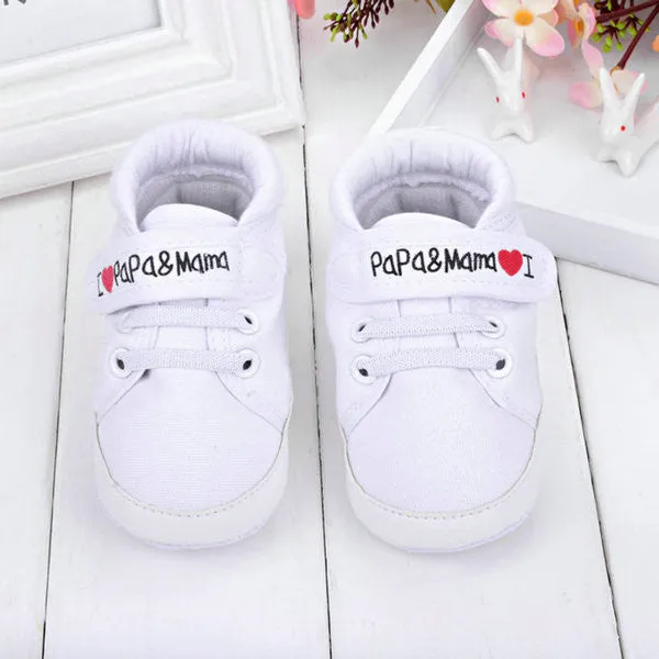 New Baby Kids Boys Girls Casual Toddler Shoes Infant Crib Shoes Lace Up Sneaker X16