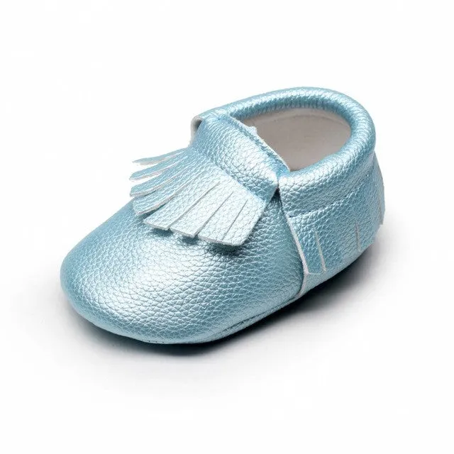 New Brand Baby Moccasins Leather Girl Baby Shoes Fashion Tassel Moccs Infant Shoes Babies Toddler Shoes First Walker N2217