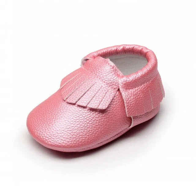 New Brand Baby Moccasins Leather Girl Baby Shoes Fashion Tassel Moccs Infant Shoes Babies Toddler Shoes First Walker N2217