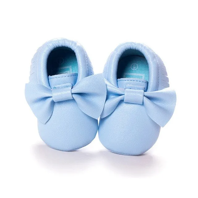 New Tassels Baby Moccasin Newborn Babies Shoes Soft Bottom PU leather Prewalkers Boots SL01