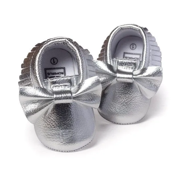 New Tassels Baby Moccasin Newborn Babies Shoes Soft Bottom PU leather Prewalkers Boots SL01