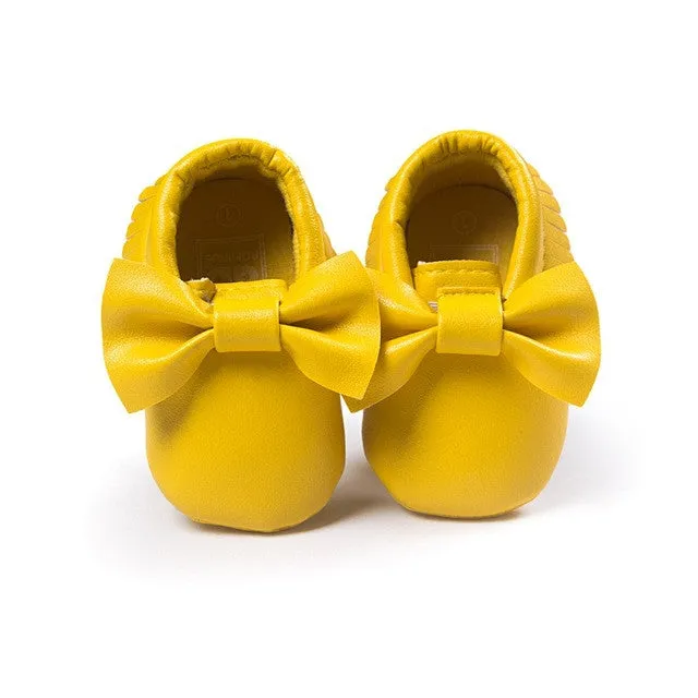 New Tassels Baby Moccasin Newborn Babies Shoes Soft Bottom PU leather Prewalkers Boots SL01