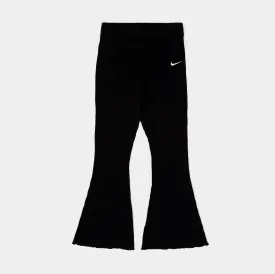 NSW High-Waisted Ribbed Jersey Womens Pants (Black)