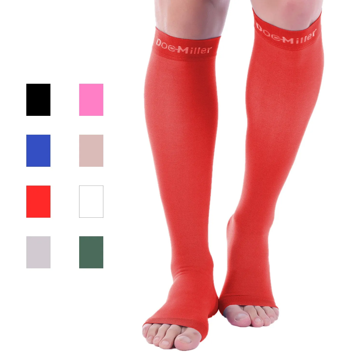 Open Toe Compression Sleeve 15-20 mmHg