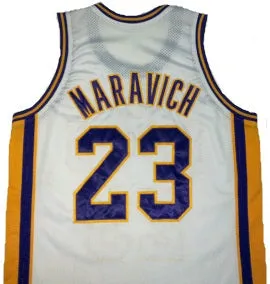 Pete Maravich LSU Tigers College Basketball Throwback Jersey