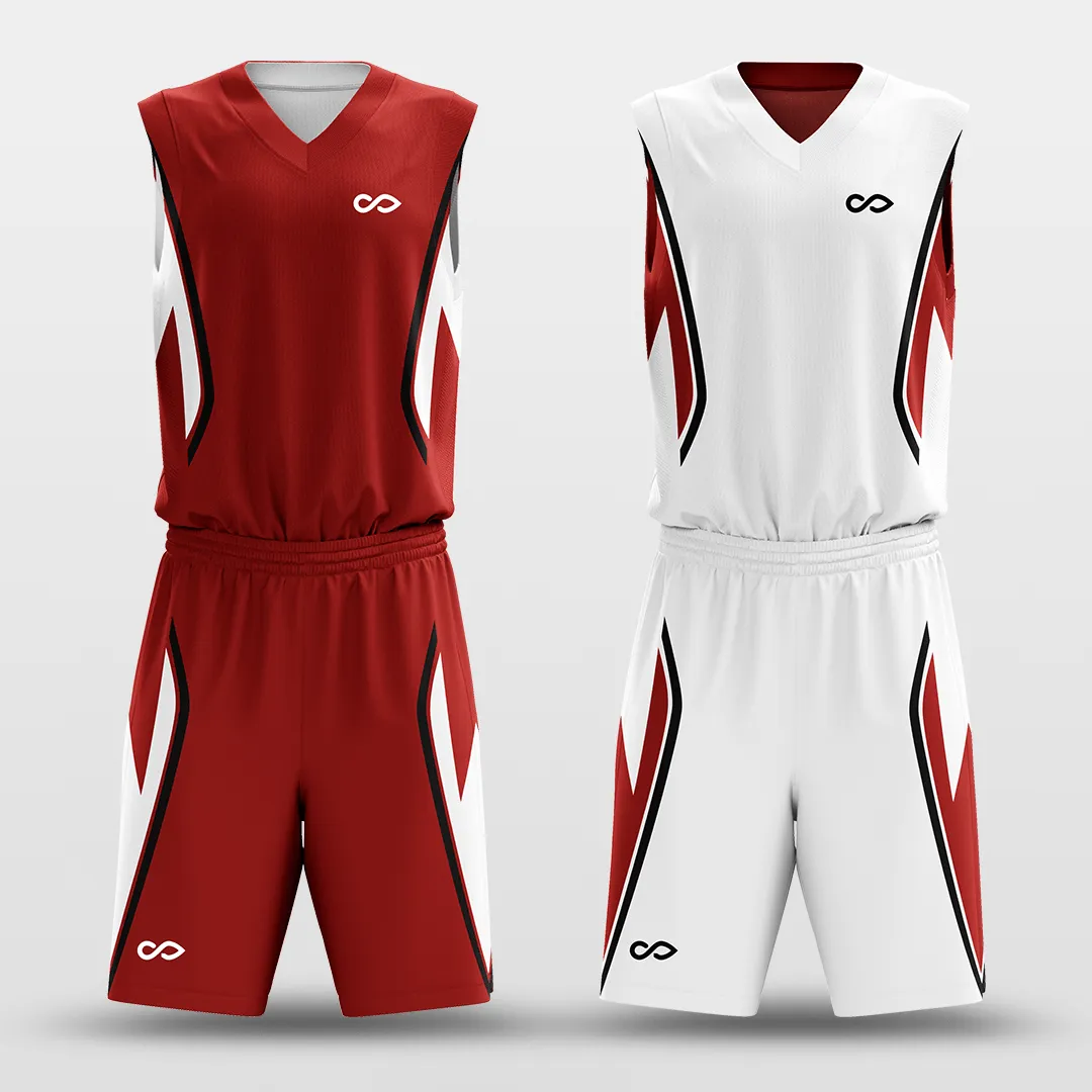 Plume - Customized Reversible Sublimated Basketball Set