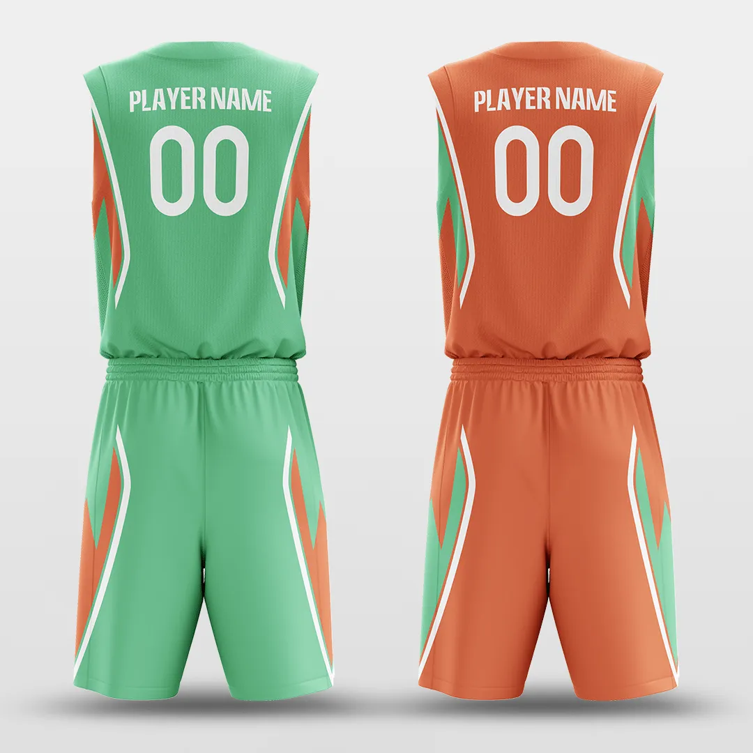 Plume - Customized Reversible Sublimated Basketball Set