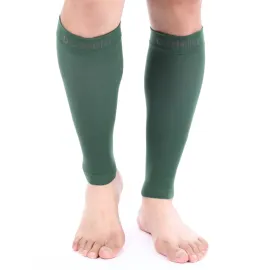 Premium Calf Compression Sleeve 20-30 mmHg DARK GREEN by Doc Miller