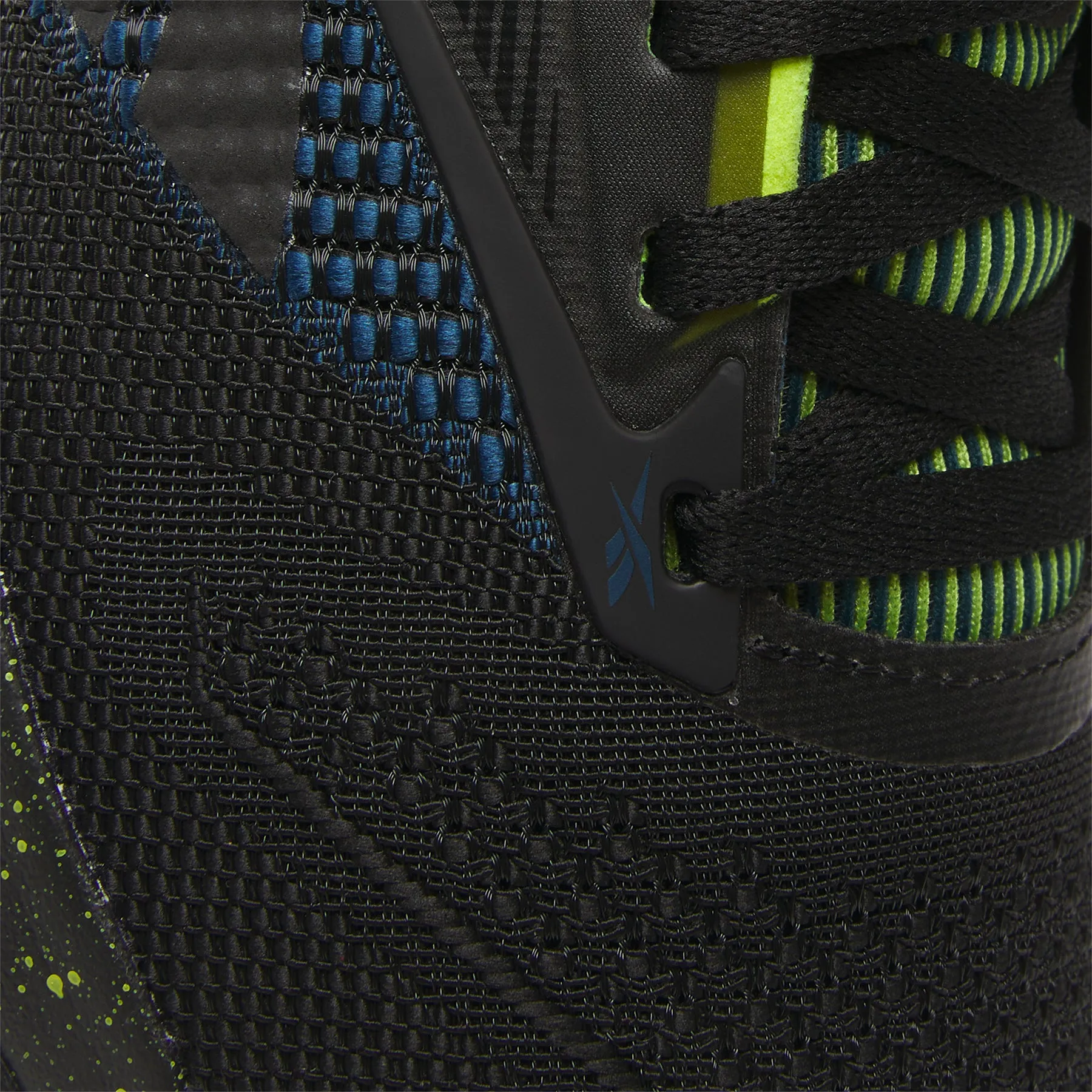 REEBOK - NANO X4 - MEN'S - BLACK/ESCAPE BLUE/DIGITAL LIME