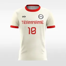 Retro White - Women Custom Soccer Jerseys Design Solid Color