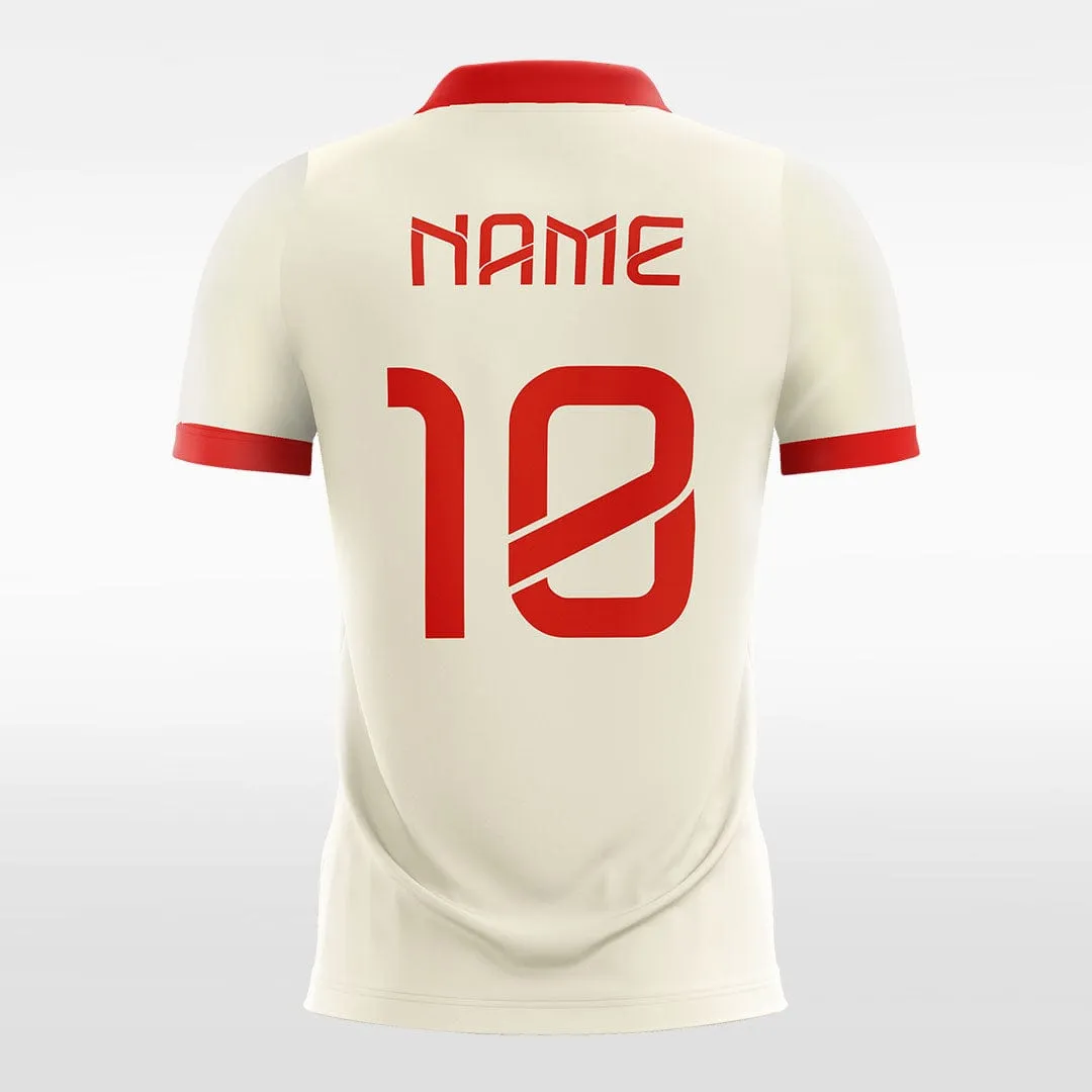 Retro White - Women Custom Soccer Jerseys Design Solid Color