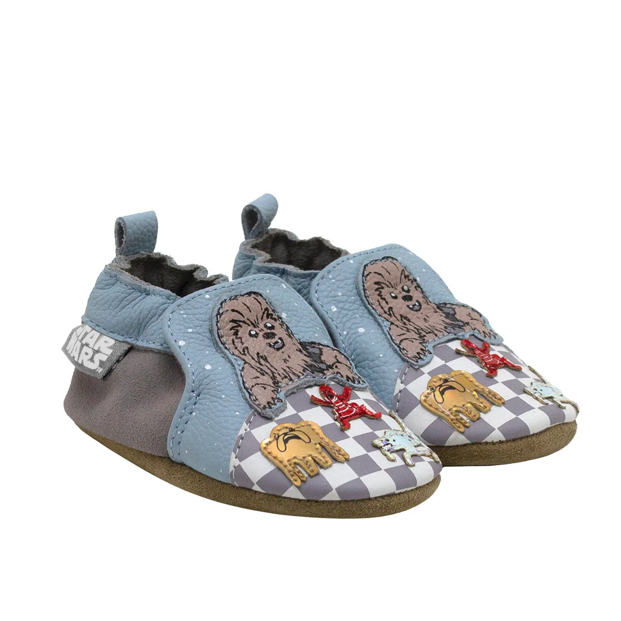 Robeez Star Wars™ Chewbacca™ Soft Soles Color: Light Blue