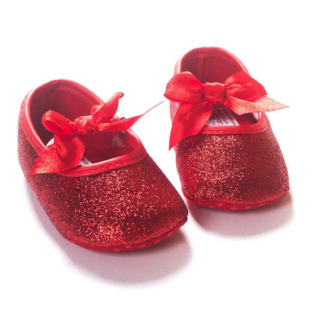 Romirus Bling New metallic Newborn Baby Boys Girls shoes Toddler Infant Shoes Tassel Baby Moccasins Christmas Gift Shoes 0-18M