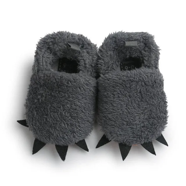 ROMIRUS Cute Modeling Monster Paw Baby Worm Slippers 2016 Winter Baby Shoes First Walkers Photo Props Accessories Baby Clothing