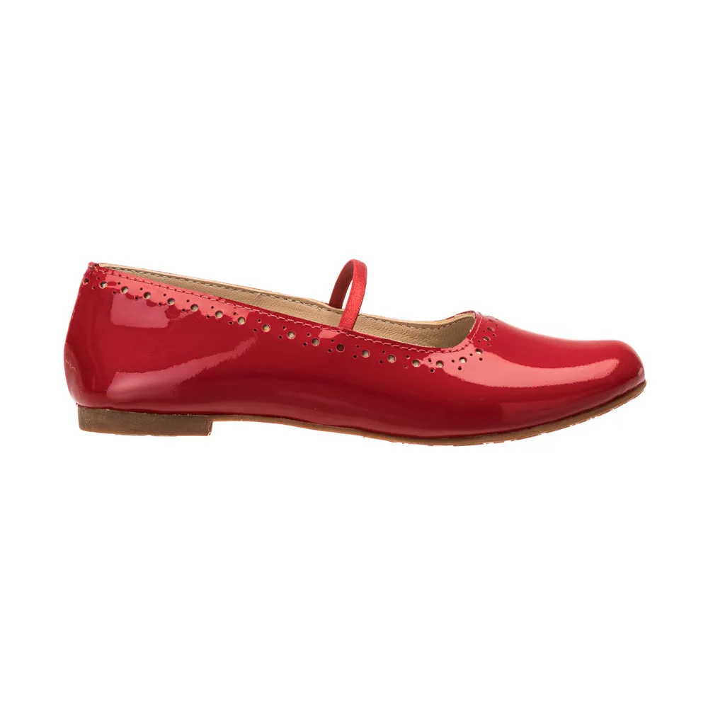 Sasha Ballerina Flat Red