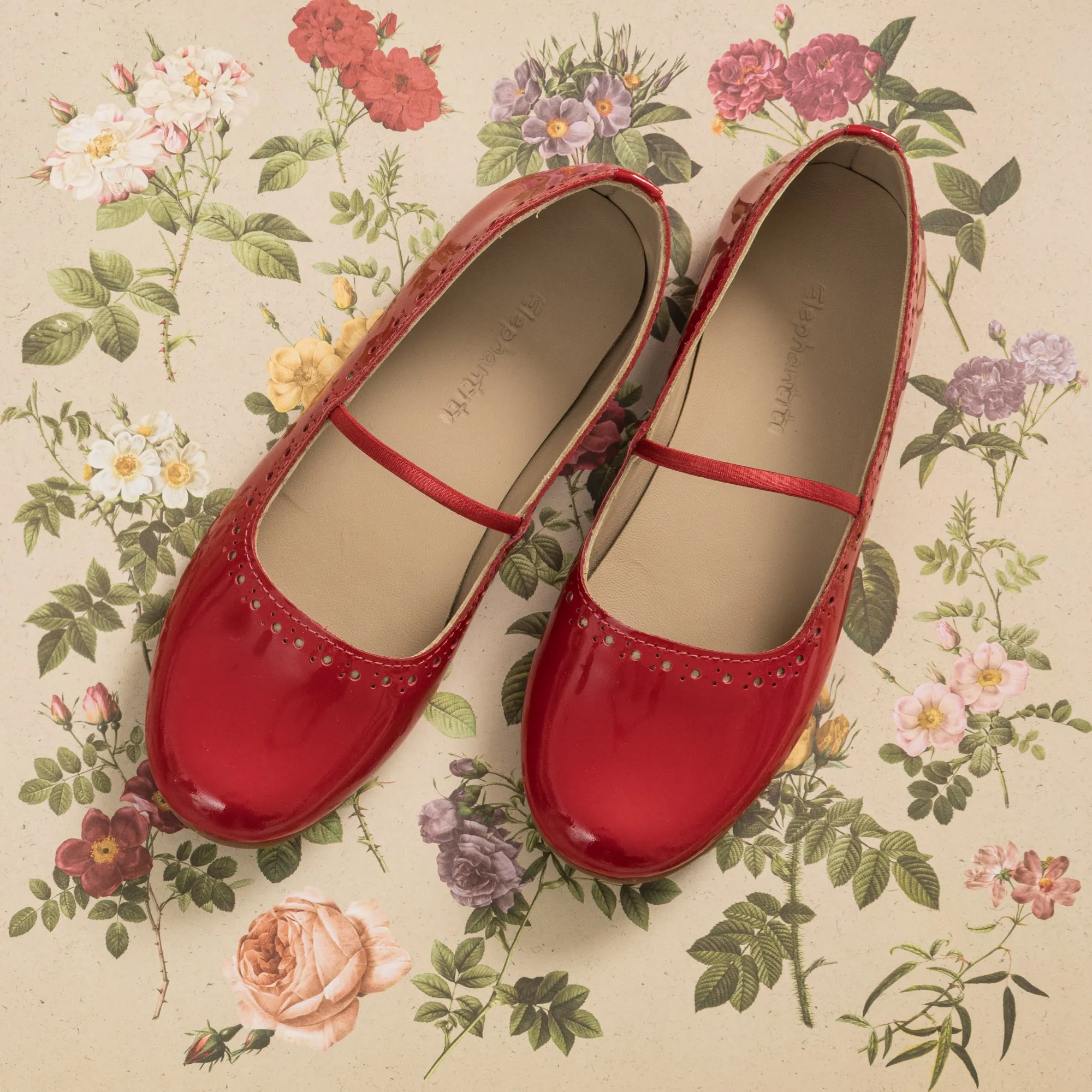 Sasha Ballerina Flat Red