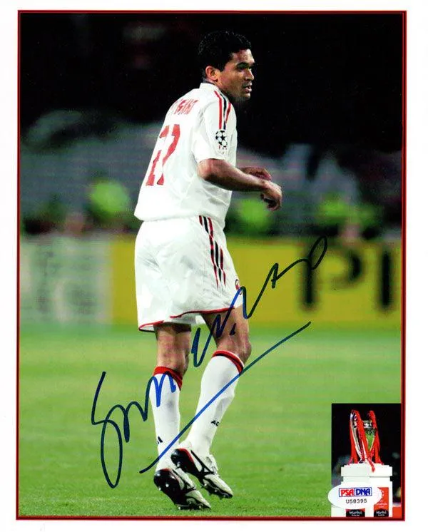 Sergio Claudio Dos Santos Autographed 8x10 Photo A.C. Milan PSA/DNA #U58395