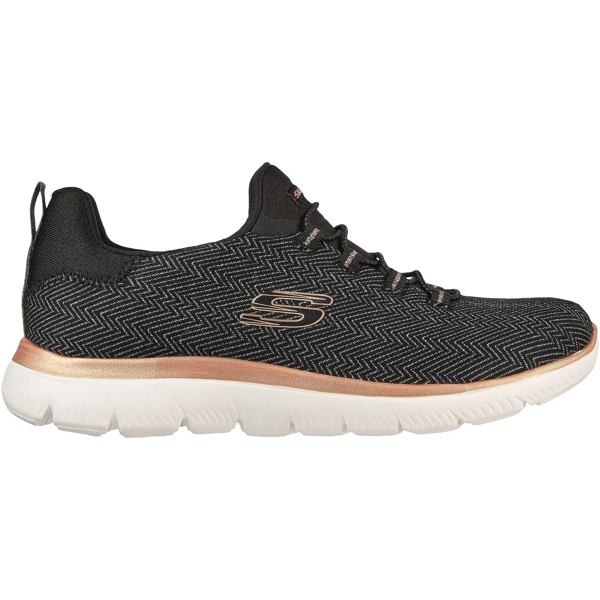 Skechers Summits Dazzling Me Womens Training Shoes - Black