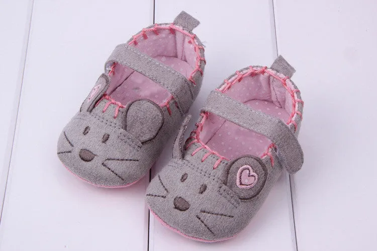 Soft Little Mouse Princess Baby Shoes For Girl Boy Infant Shoes 3 size