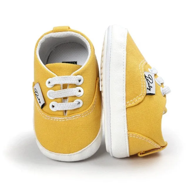 Spring Autumn Baby Newborn Girl Boy Soft Sole Anti-skid Toddler Infant Sneaker Shoes Casual Prewalker