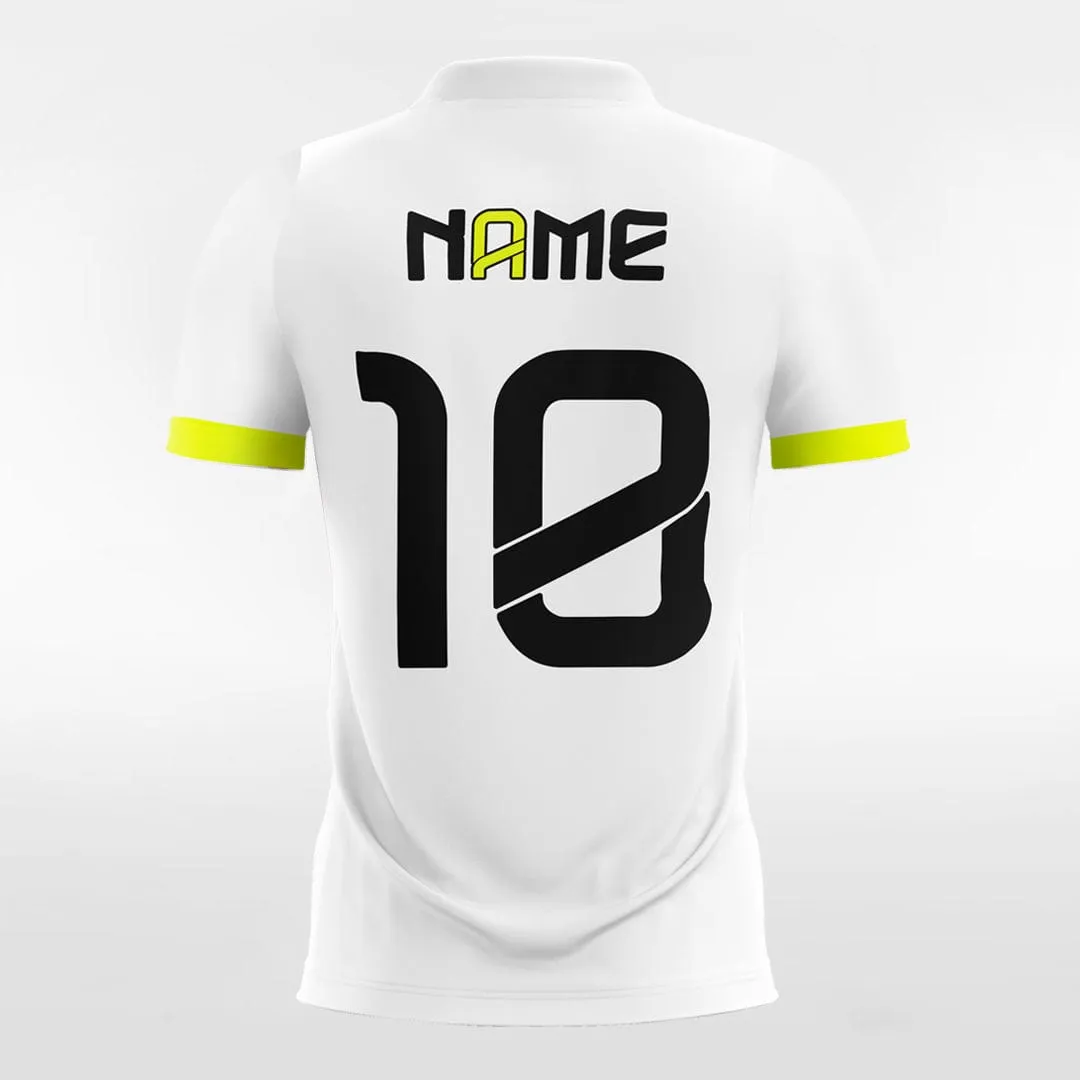 Spring - Women Custom Soccer Jerseys Design White and Yellow