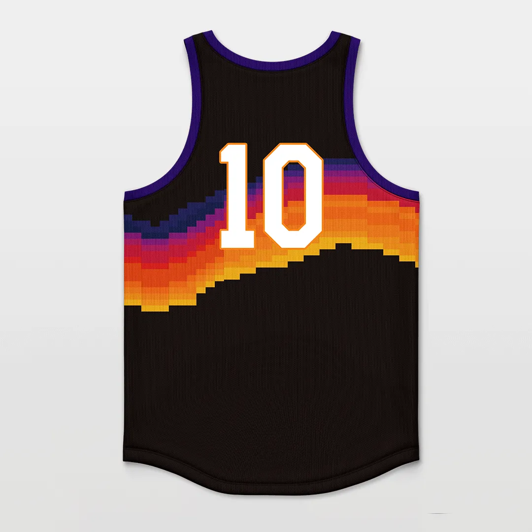 Sun Fire - Customized Basketball Jersey Top