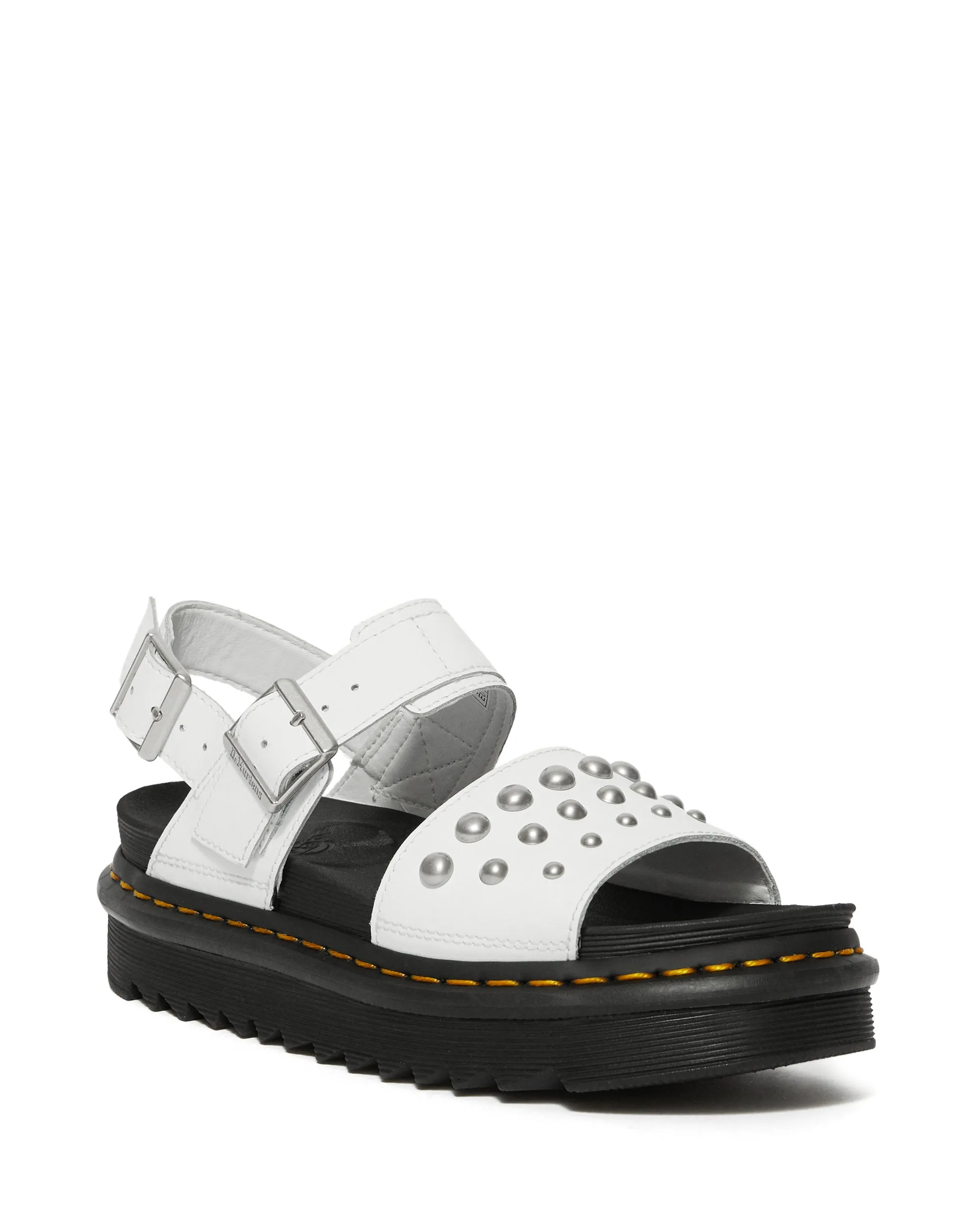 VOSS LEATHER STUDDED SANDALS