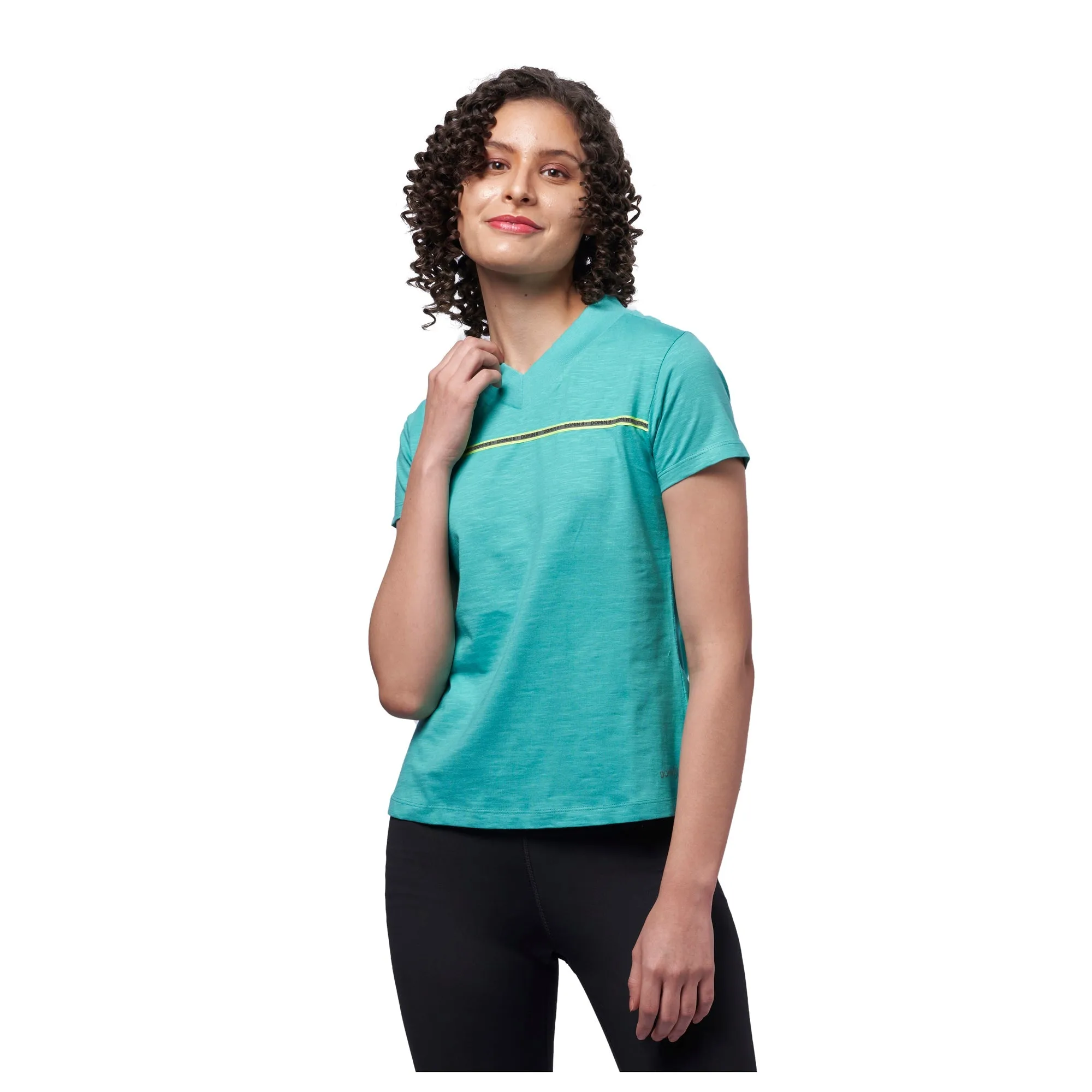 Women's 100% Cotton Outdoor V-Neck T-Shirt